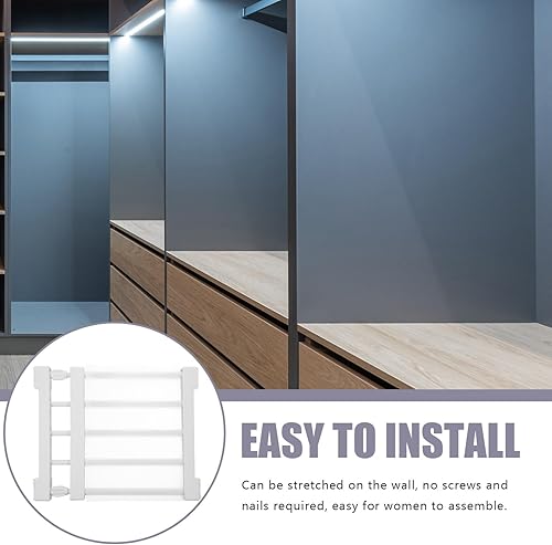 Vista 7 de Cabilock Armario divisor blanco clavo Pp almacenamiento artefacto armario división tablero