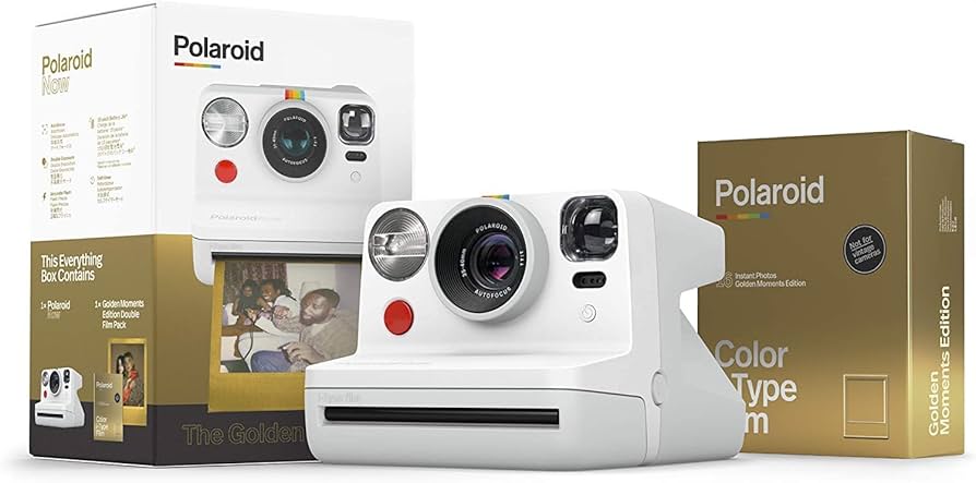 Shopify Branded Polaroid Now White ポラロイド Amazon.com : Polaroid Now I-Type Instant Camera -White