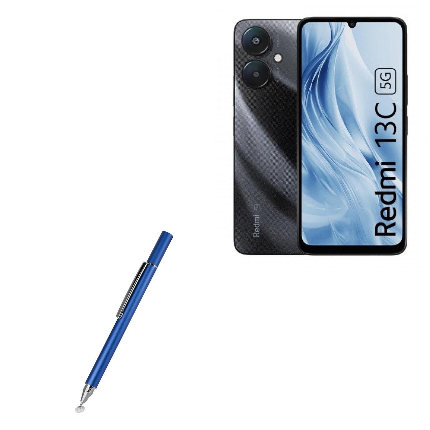 BoxWave Stylus Pen Compatible with Xiaomi Redmi 13C 5G - FineTouch Capacitive Stylus, Super Precise Stylus Pen - Lunar Blue