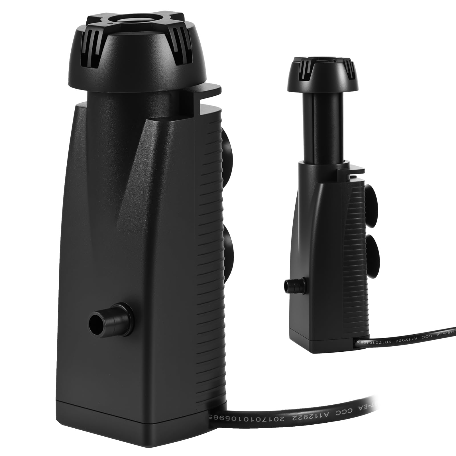 300 L/H 3 W Aquarium Skimmer para acuarios, peceras de superficie, filtro de acuario con esponja orgánica y ventosas, skimmer superficial, eliminador de película de aceite, adecuado para agua