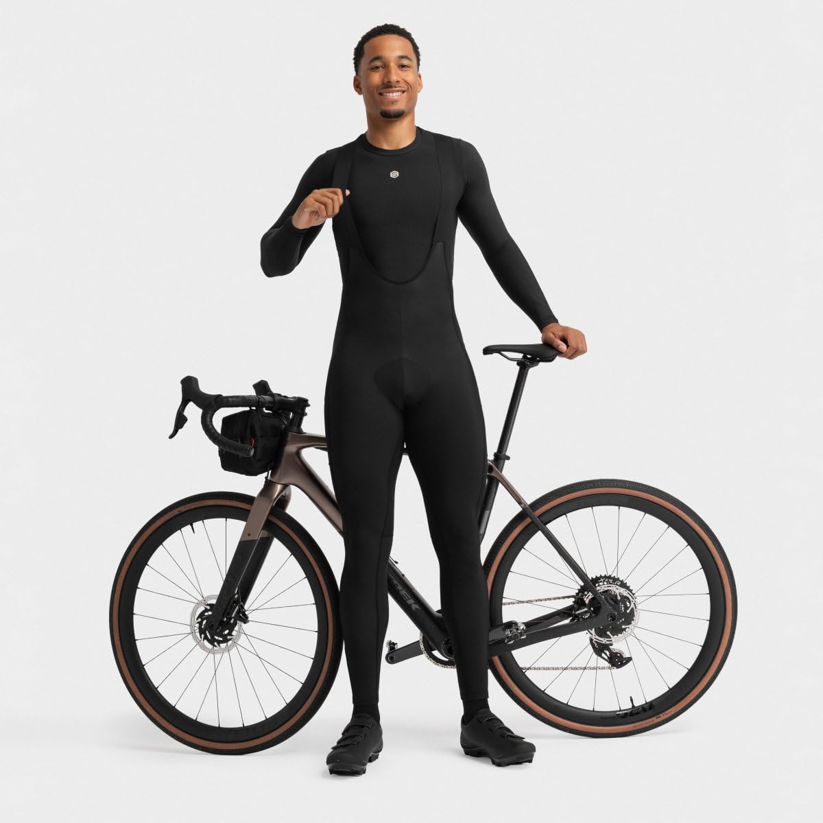 SIROKO Camiseta Interior térmica de Gravel Ciclismo Ring Road Negro