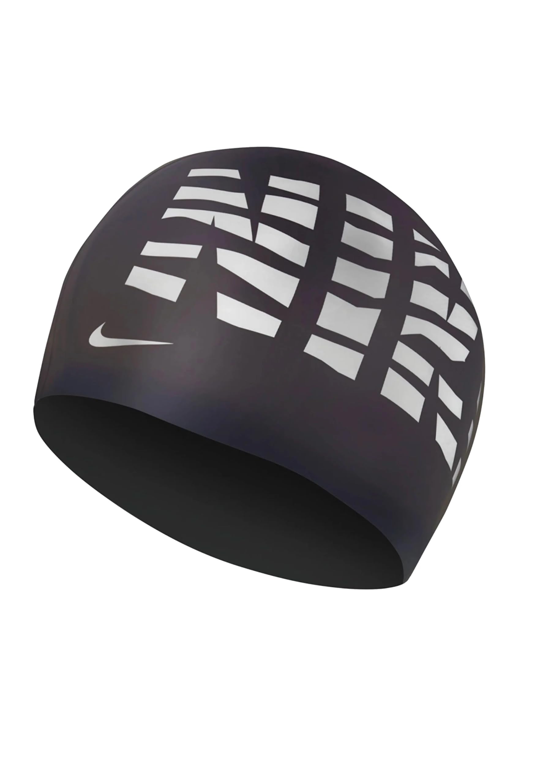 Nike Gorro de Natación Graphic 3 Negro Silicona Adultos