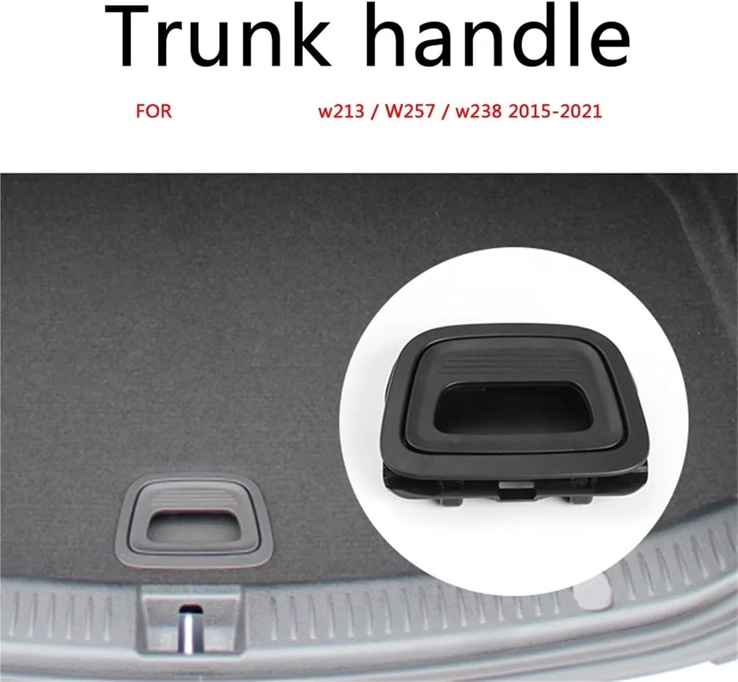Car Trunk Boot Floor Mat 0996930300 Carpet Handle Trunk Tail Cover Car Rear Luggage Trunk Mat for Benz W213 W257 W238 2015-2021 Boot Liner Handle