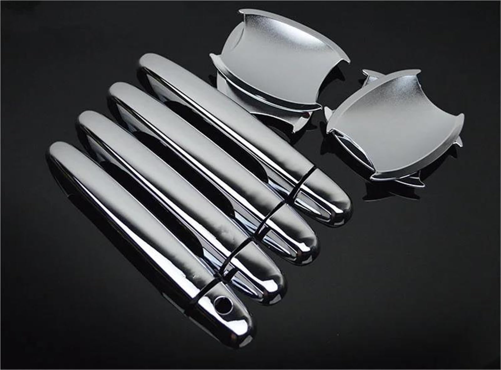 NMJLQW Exterior Decoration Chrome Door Handle + Cup Bowl Covers Trim Styling Car Accessories for CR-V 2012 2013 2014 2015 2016