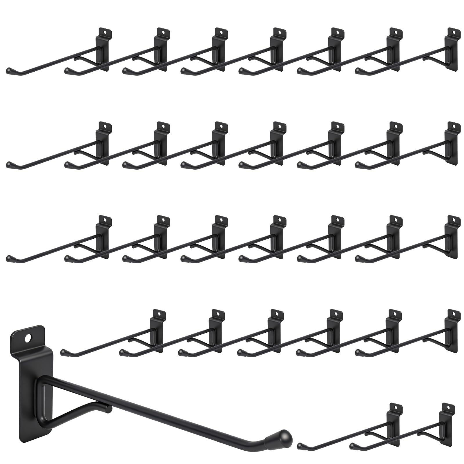 Slatwall Hooks - 50 Pack Heavy Duty -8 Slatwall Hooks - 50 Pack Heavy Duty -8