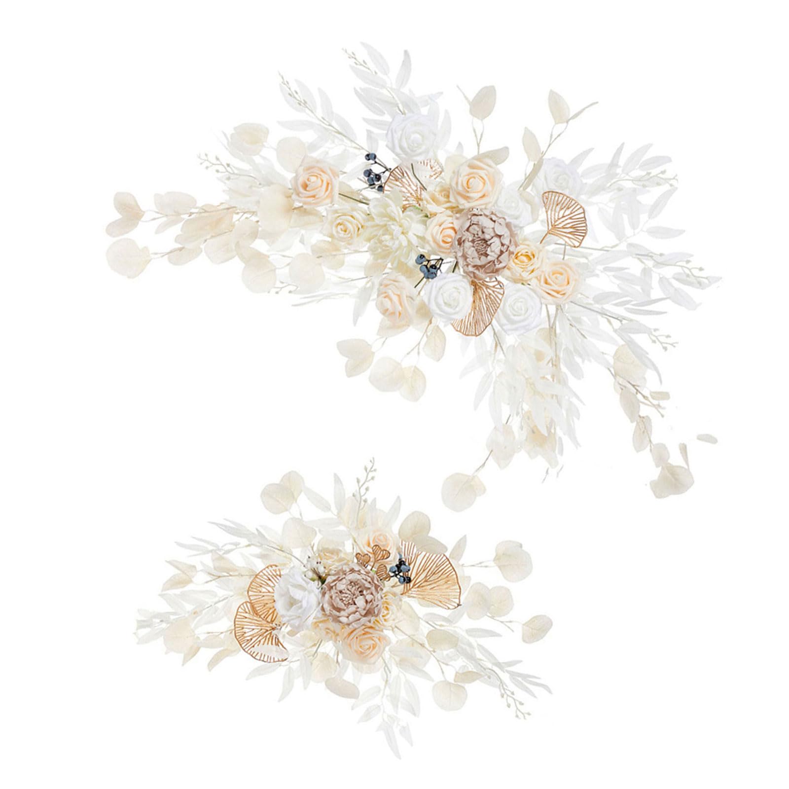 Msioytog Artificial Flower Arched Door Decors Eye Catching Artificial Flower for Stage Backgrounds and Exhibition Celebration Arched Door Ornament