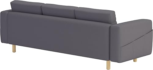 Miniatura 2 de Asiento duradero de tres o dos (3 o 2) con funda de sofá de repuesto hecha a medida, compatible con IKEA Norsborg - Funda de sofá seccional (2