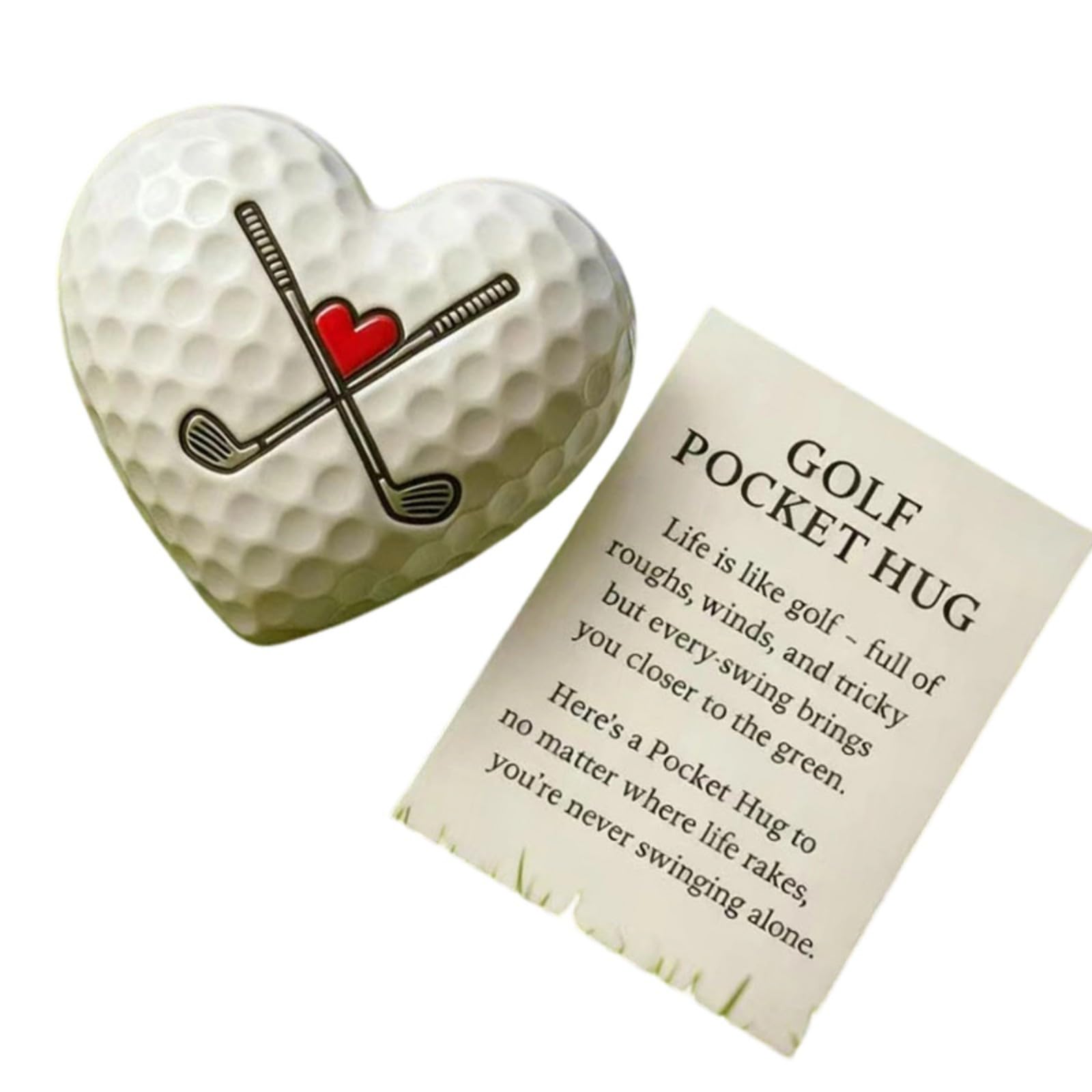 YROHGKPN Shape Golf Tokens with Inspirational Message Card Portable Encouragement Keepsakes Golf Tokens