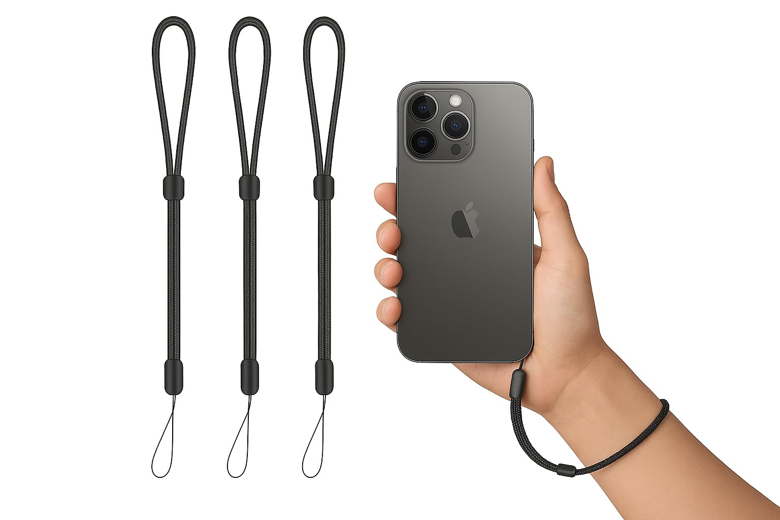 AccuPrints 3 Pc Multipurpose Hand Wrist Strap Lanyard 3 Pcs Adjustable Nylon Wristlet Straps Keychain String for Cell Phone Case Holder Compatible with Cellphone, Keys, Cameras & ID, USB Flash Drives-image-21