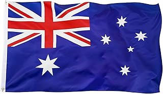 Large Australian Flag, Australian Party Decorations 3 X 5 Ft Australia Flag,Vivid Color and UV Fade Resistant Australian National Flags for Australian National Day