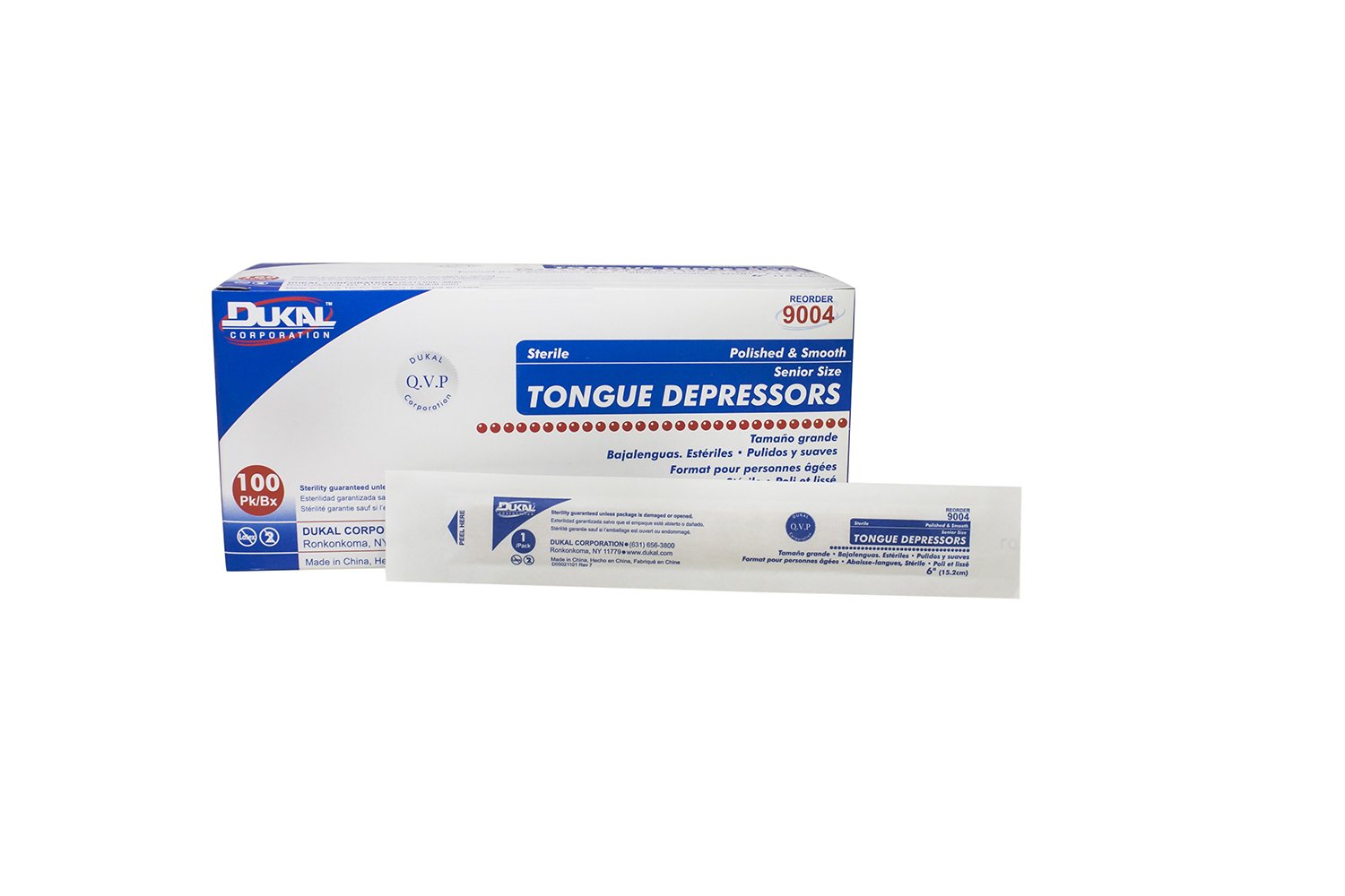 Dukal - FBA_9004 6-Inch Tongue Depressors, 100 Count (Pack of 1) : Industrial & Scientific