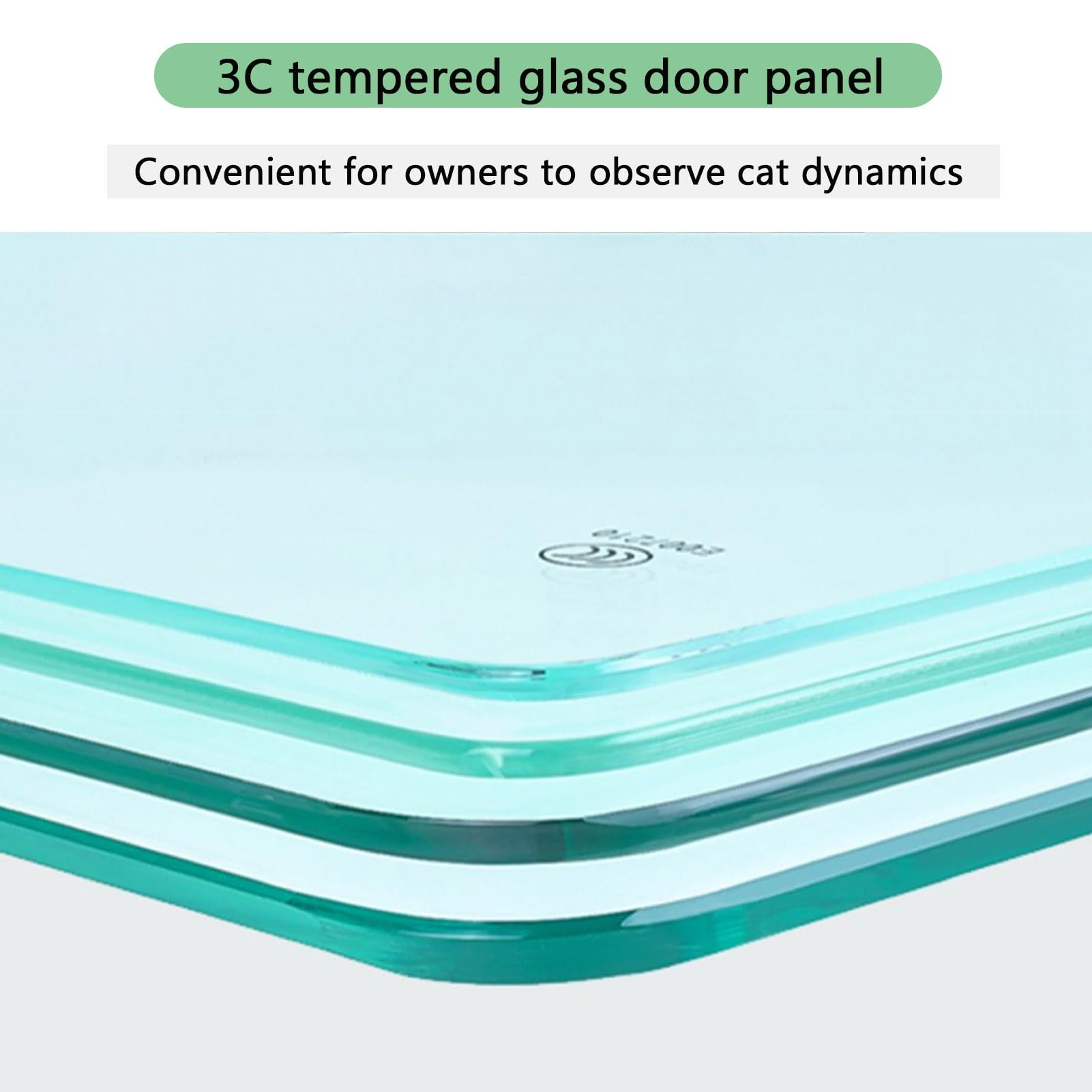 3-poziomowe klatki dla kotów, duża klatka dla kota, drewniany kojec dla kota, przezroczyste drzwi, ze światłem, z ogrodzeniem drabinkowym, kojec dla zwierząt, z bocznymi drzwiami, domek dla
