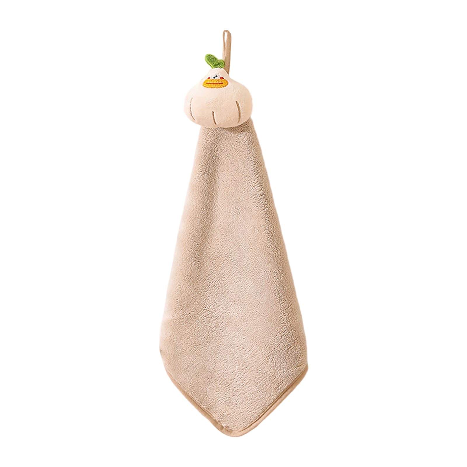 Buxuaaaa Adorable Funny Themed Corals Velvets Hanging Towel, High Absorbency Small Towel for Home and Bathroom Use Quirkys Kitchen Bath Towels