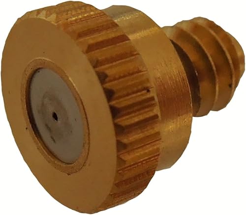 MrDrip Boquilla de bruma de latón/inoxidable, 300 Psi.012, 10-24, bolsa de 25