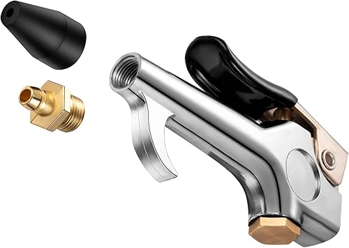 Miniatura 2 de Honoson 8 piezas de herramientas de soplado de aire Boquilla ajustable Herramienta de soplado de compresor de aire Accesorios de boquilla de flujo