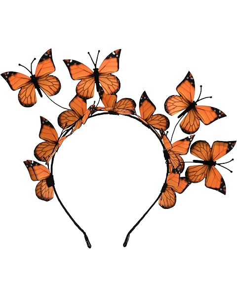 DEEKA Butterfly Headbands Fascinators Hat Women Butterfly Costume Crown Headpiece for Women and Girls