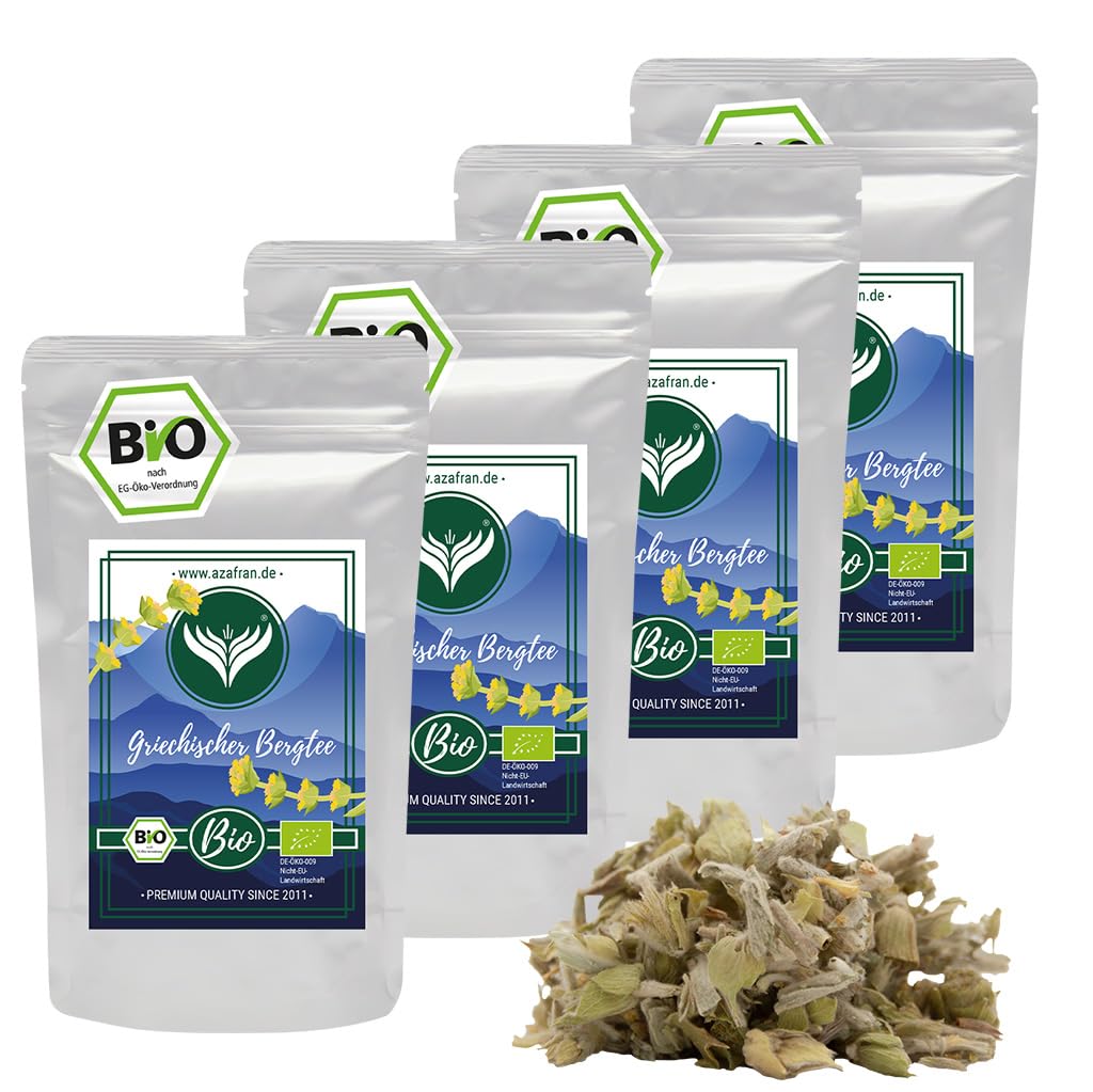 Azafran BIO Griechischer Bergtee lose, Kräutertee (Sideritis Scardia) aus Griechenlands Bergen 1kg