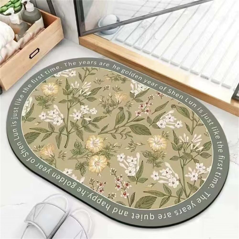 Tapis de douche antidérapant super absorbant grand format 80x140