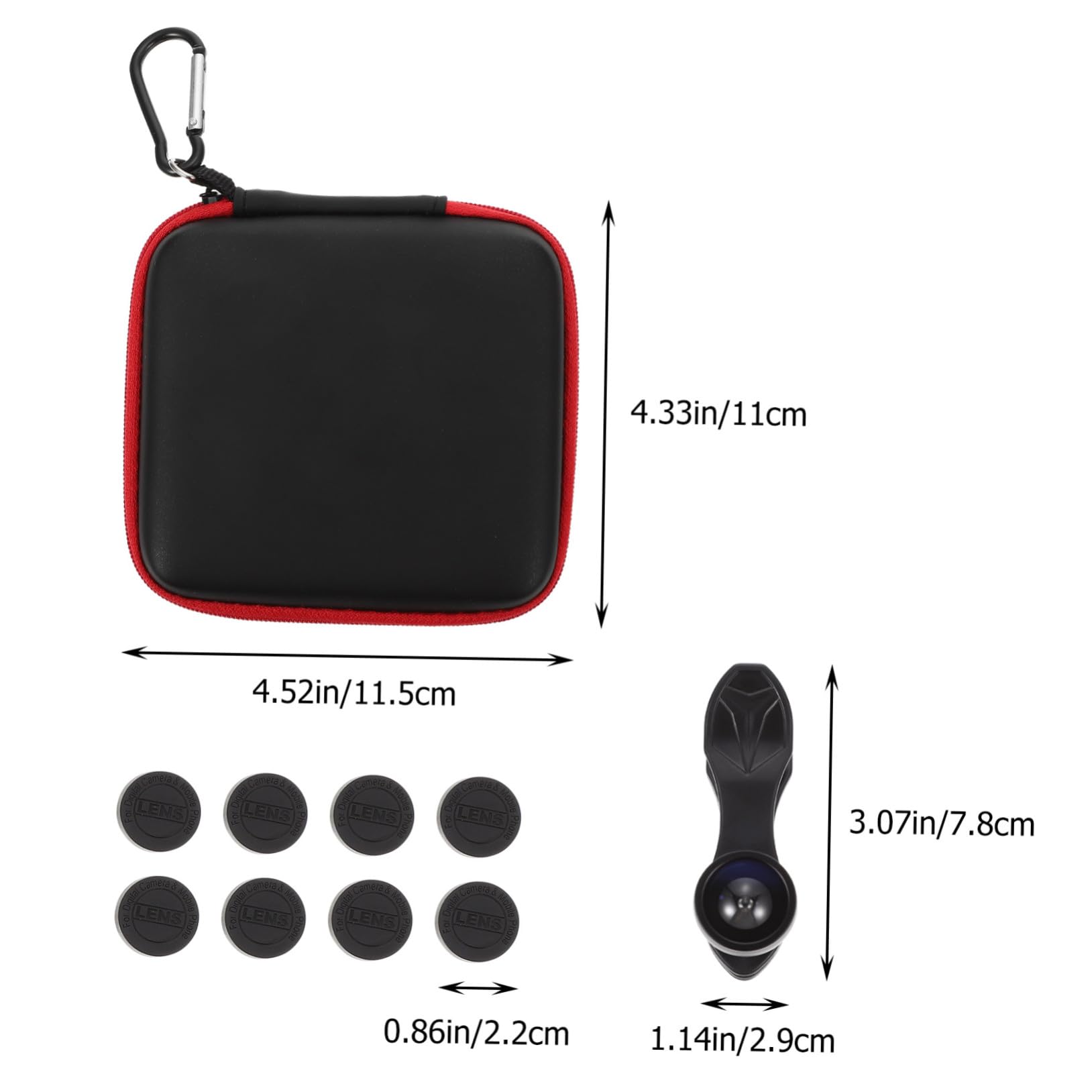 Kit Obiettivi per Telefono Clip Obiettivo Grandangolare Professionale e Obiettivo Macro per Cellulare Portatile per Effetti Speciali e Riprese Ravvicinate