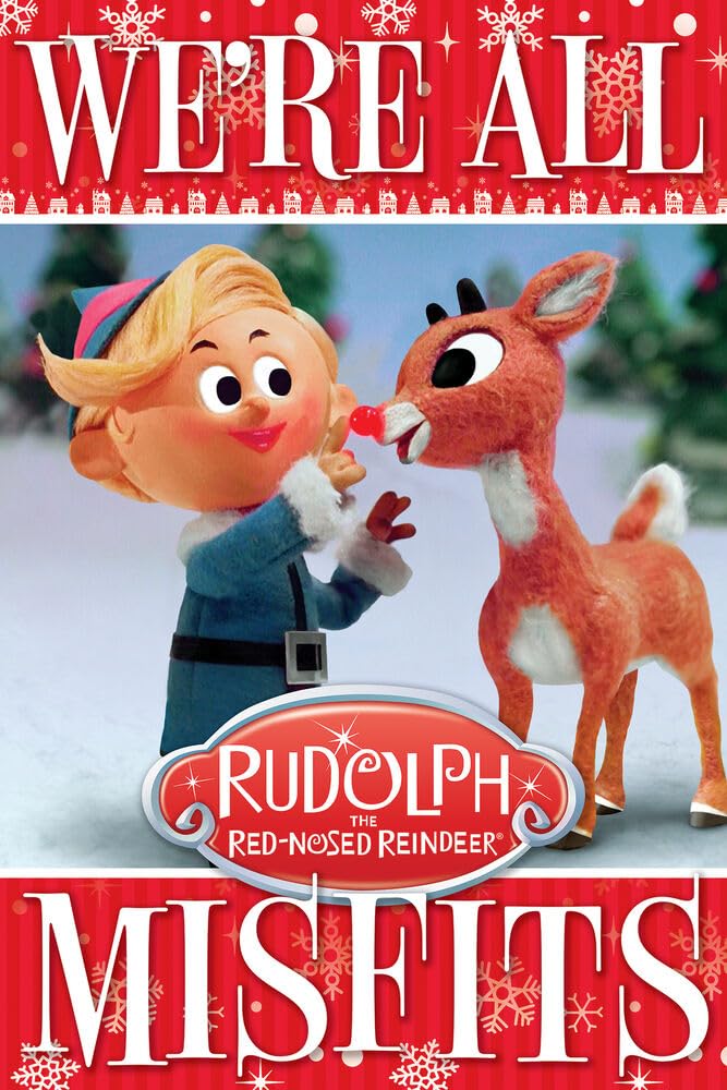 We're All Misfits Rudolph and the Island of Misfit Toys Classic Childrens Christmas Movie Poster 24x36 Inches