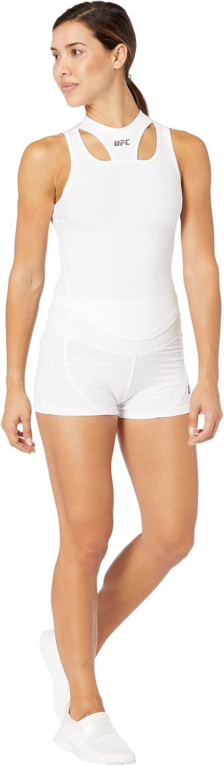 UFC Sleeveless Cutout Workout Top for Women – Blended Fabric – Sleeveless Design – Cutout Detailing