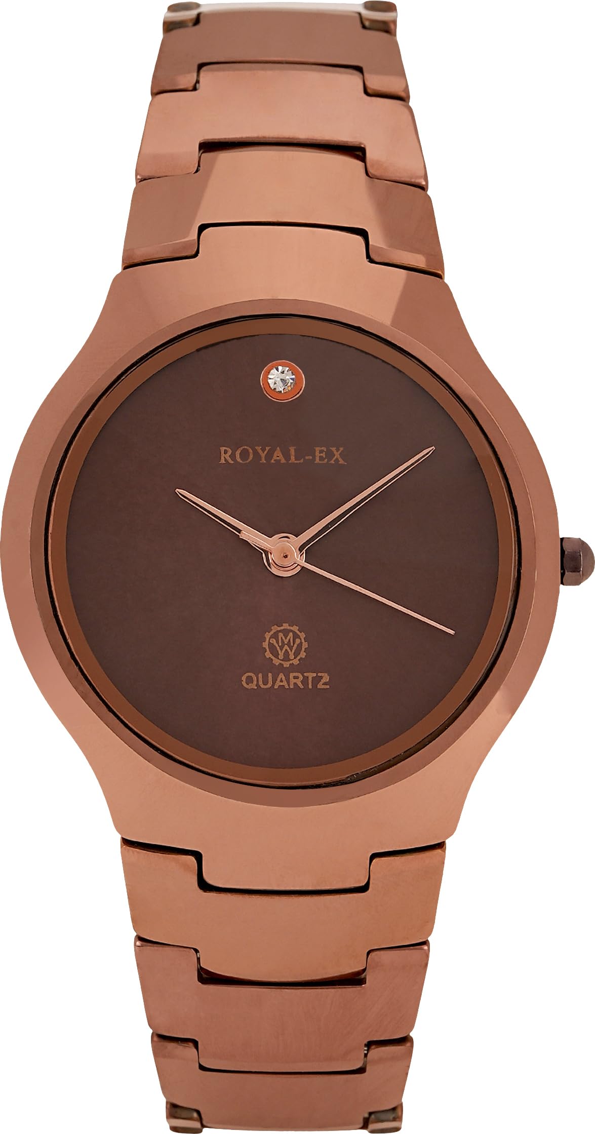 Buy Royalex Men's Brown Round Dial Ceramic Watch,with Brown Dial