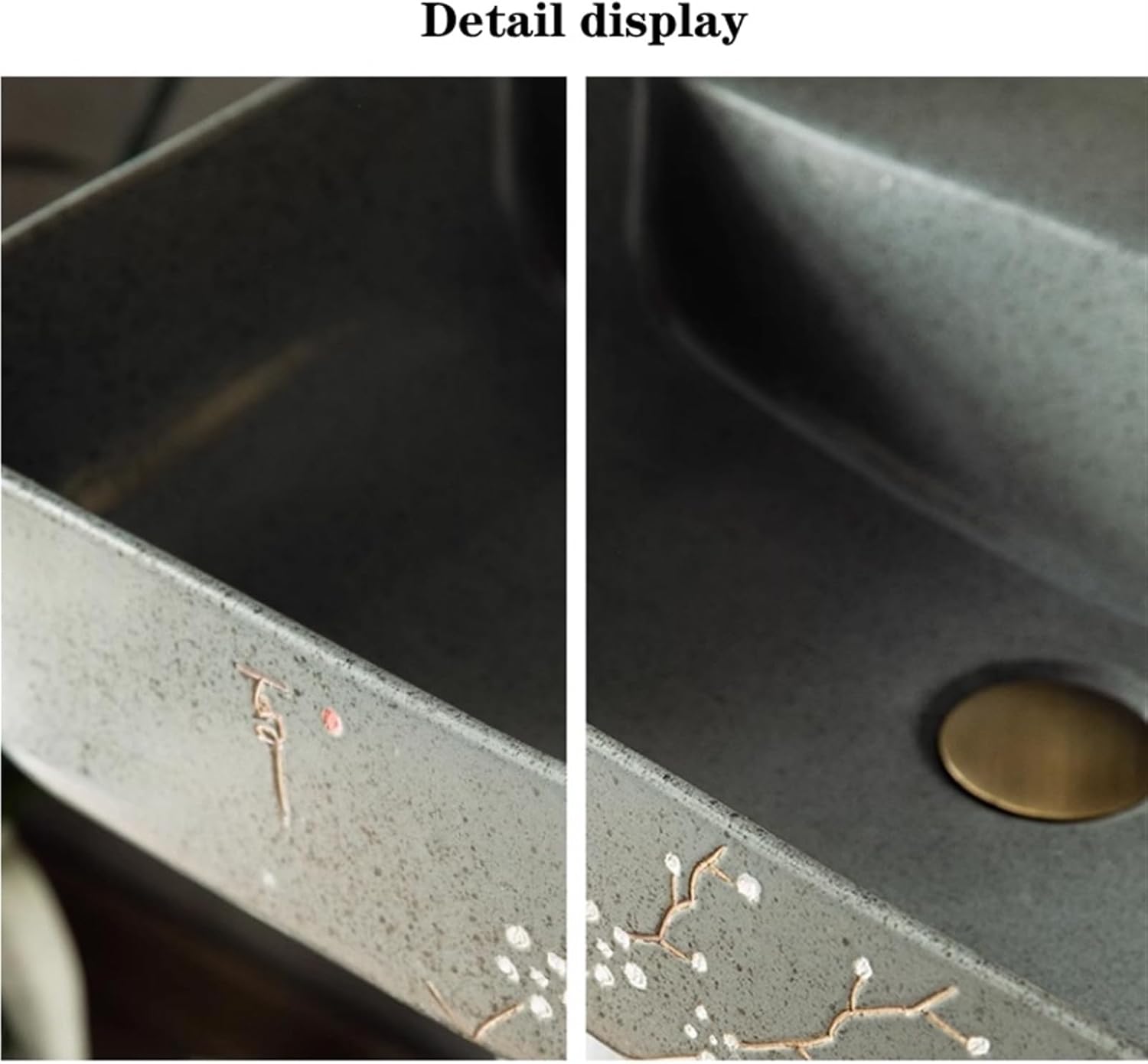 Washing table Column Washing table Chinese vintage pedestal sink, ceramic pedestal pedestal bathroom sink, 2 piece bed set sink, outdoor atrium dressing table container sink art face wash basin indoo