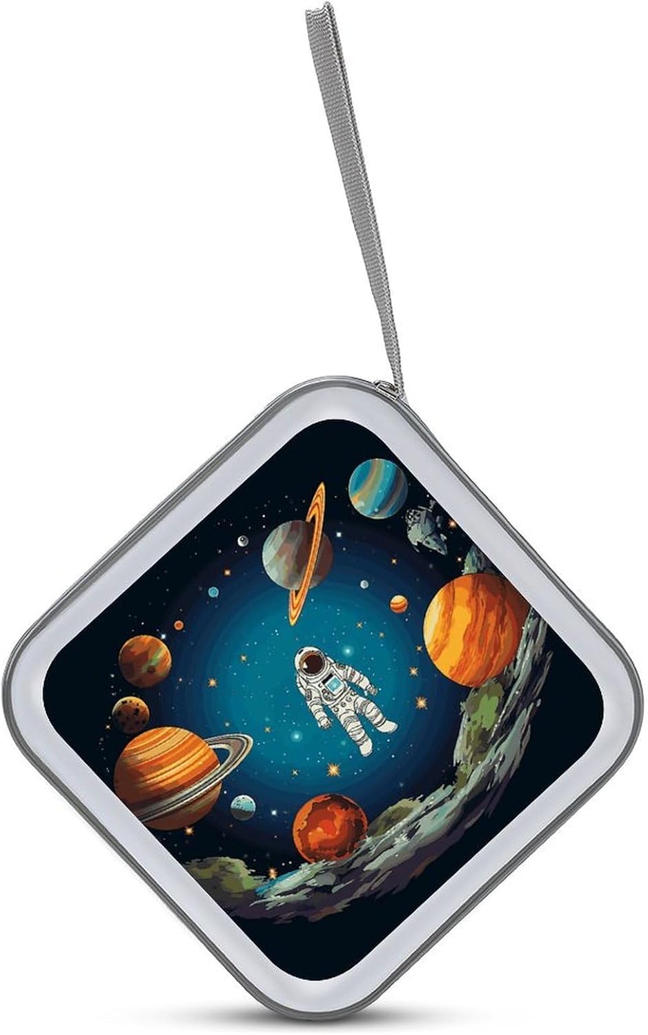 Outer Space Rocket Astronaut CD Case CD Storage Box DVD Sleeves