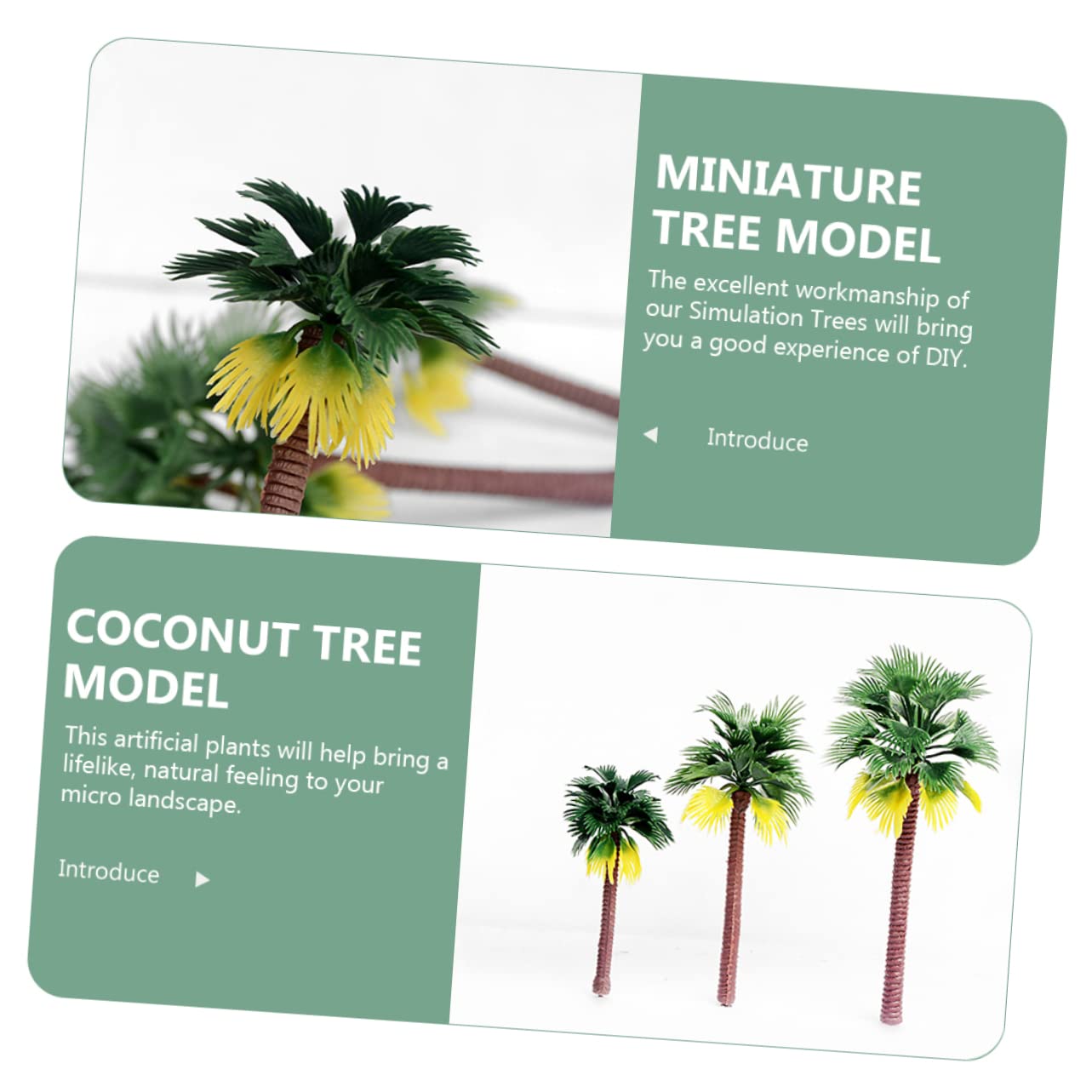 Ciieeo 36piezas Árboles Artificiales para De De Árboles De Paisaje Decoración De Dioramas y Proyectos De Bricolaje