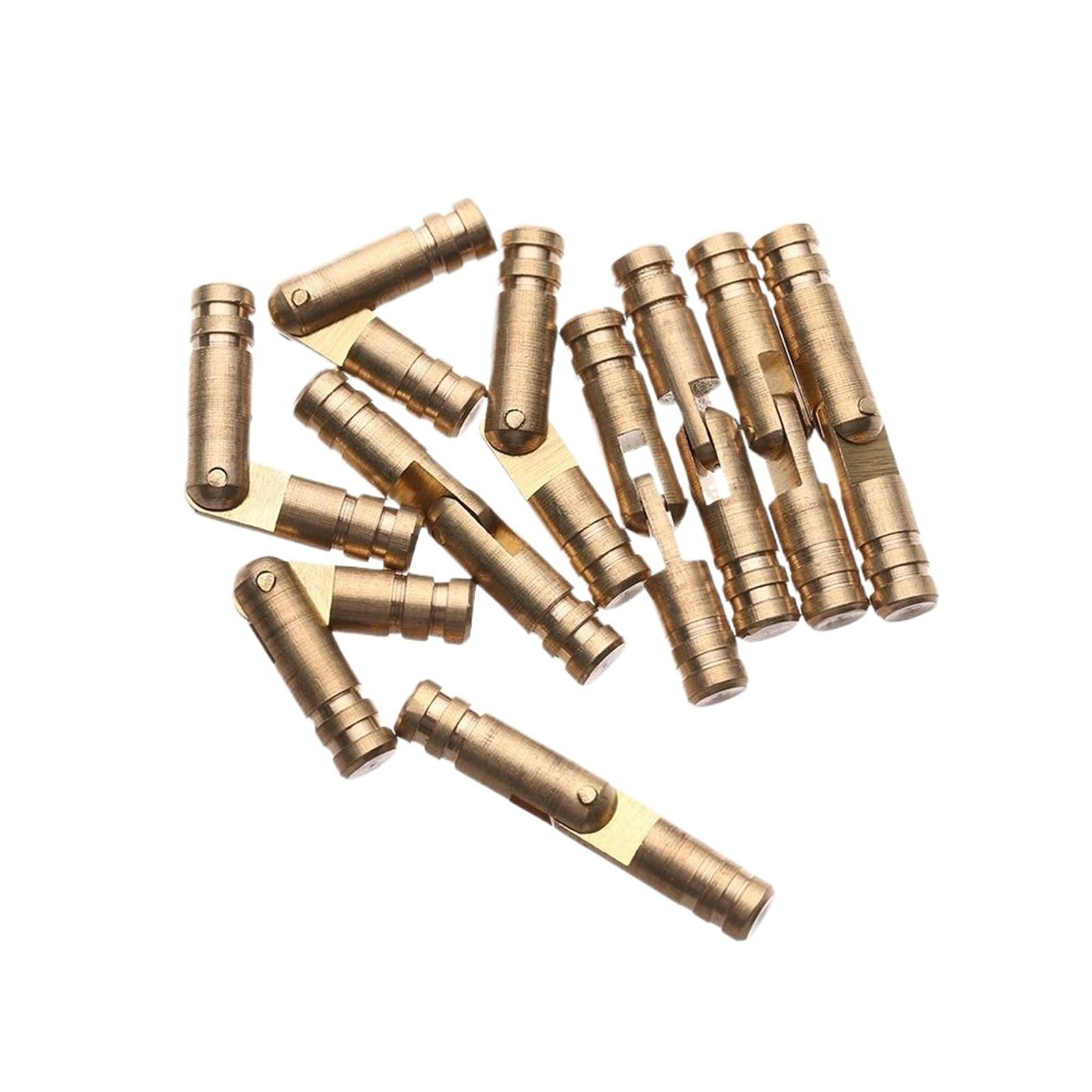Zawiasy baryłkowe 20 szt. Złote 4-5 mm x 15-30 Miękkie domykanie ukryte do drewnianej obudowy 4 15(5mmx30mm)