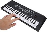 Vista 9 de Piano de teclado electrónico de 37 teclas con micrófono, piano digital portátil para principiantes, instrumento musical educativo con función