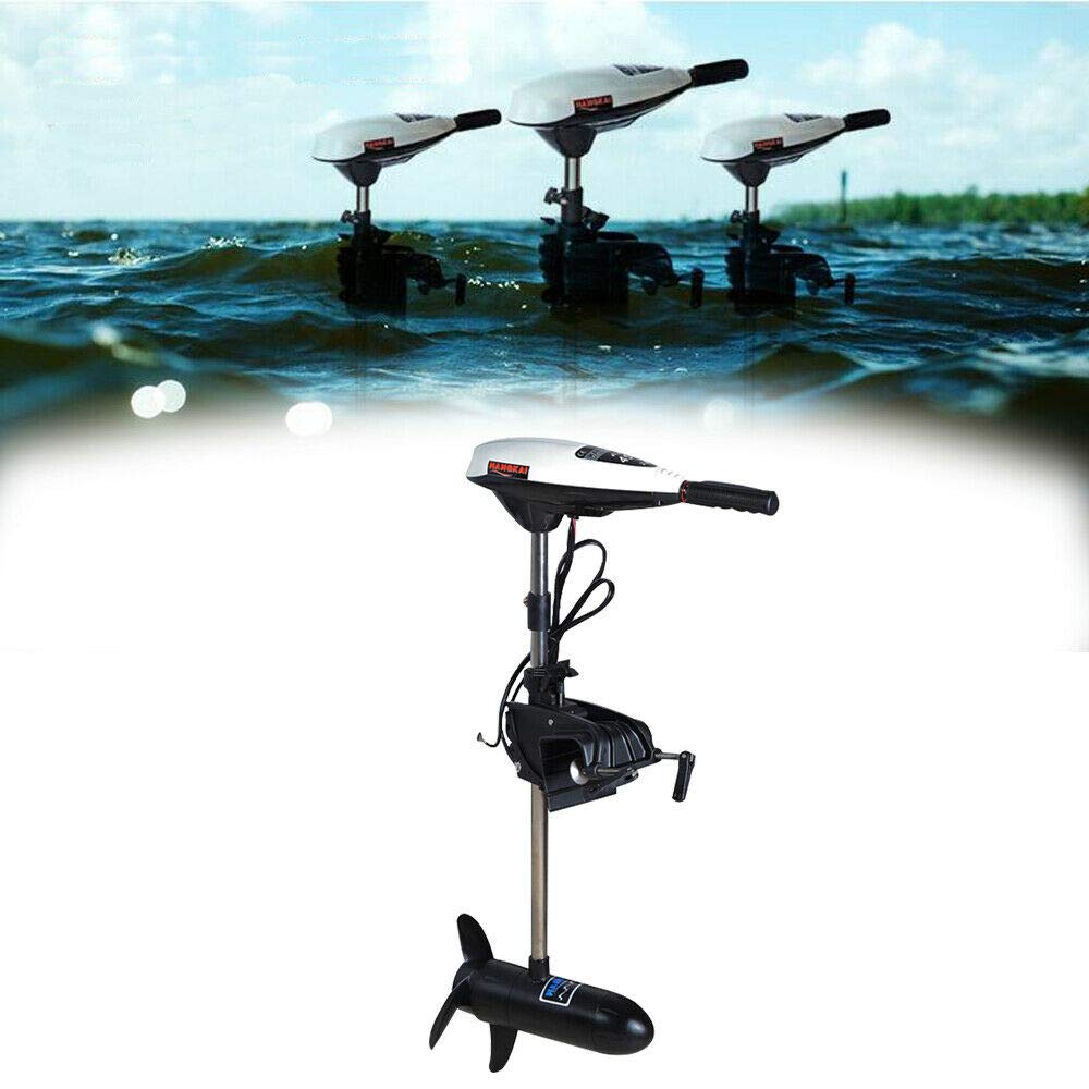 Motor eléctrico fuera de borda 12V 20,4 kg, aluminio y acero inoxidable, montaje en panel trasero, para barcos de pesca