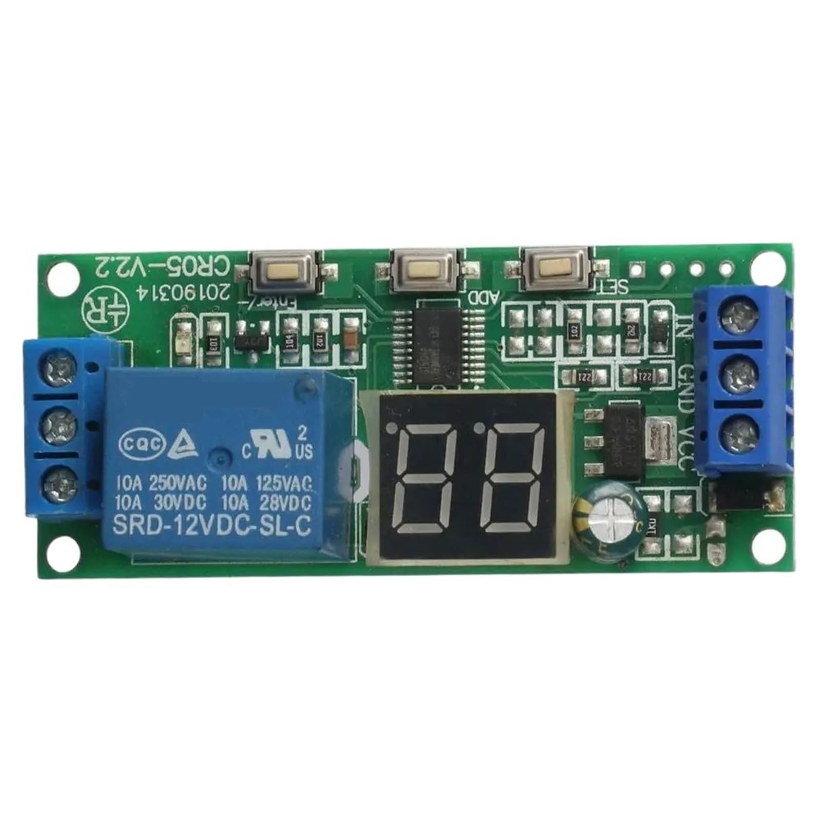 Module de Relais Multimode Minuterie Cycle Infini LED