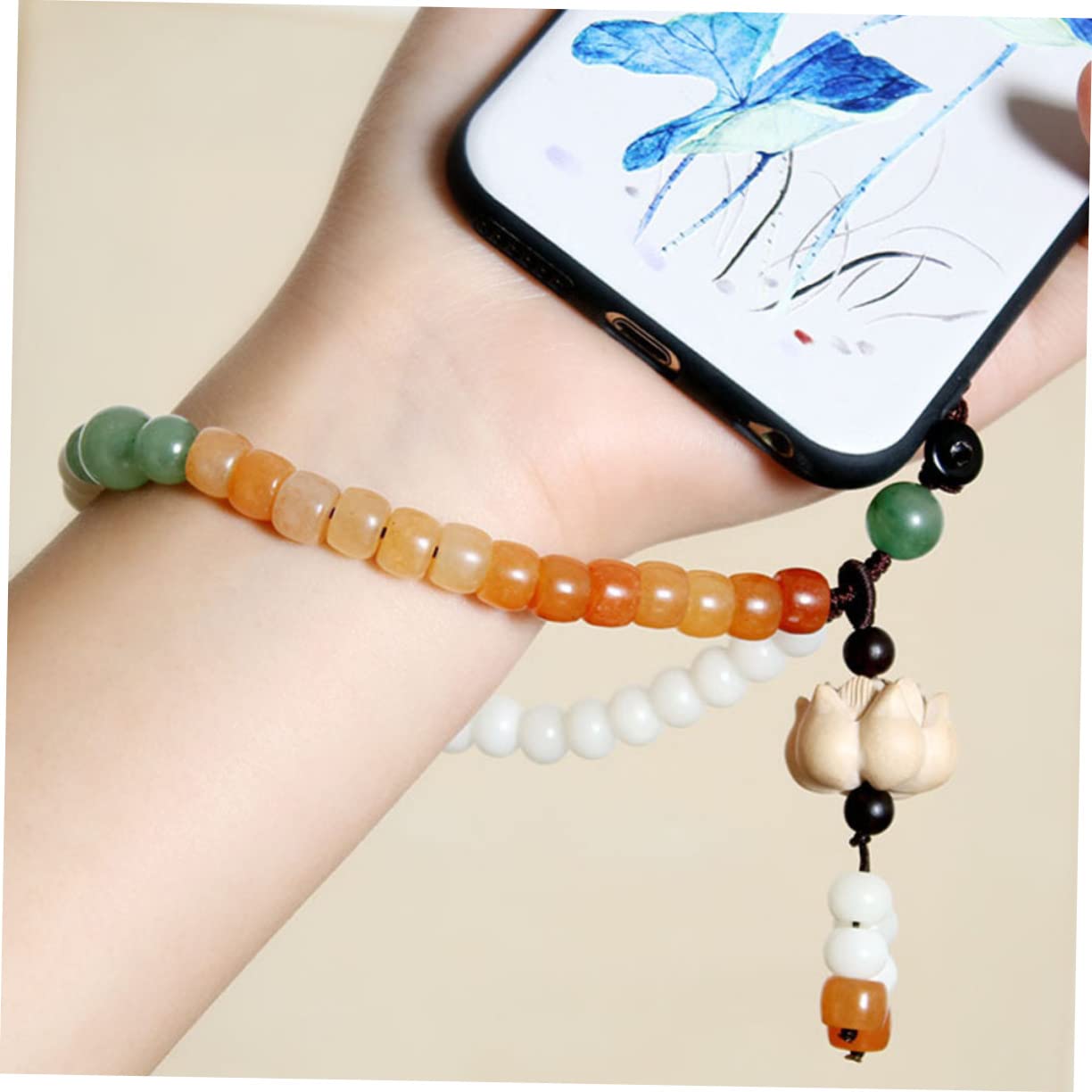 Artibetter 3pezzi Cinturino Per Smartphone Dorata Design Cinese Laccetto Breve Per Cellulari Leggero e Sicuro Accessorio Elegante Per Evitare La Perdita Del Telefono
