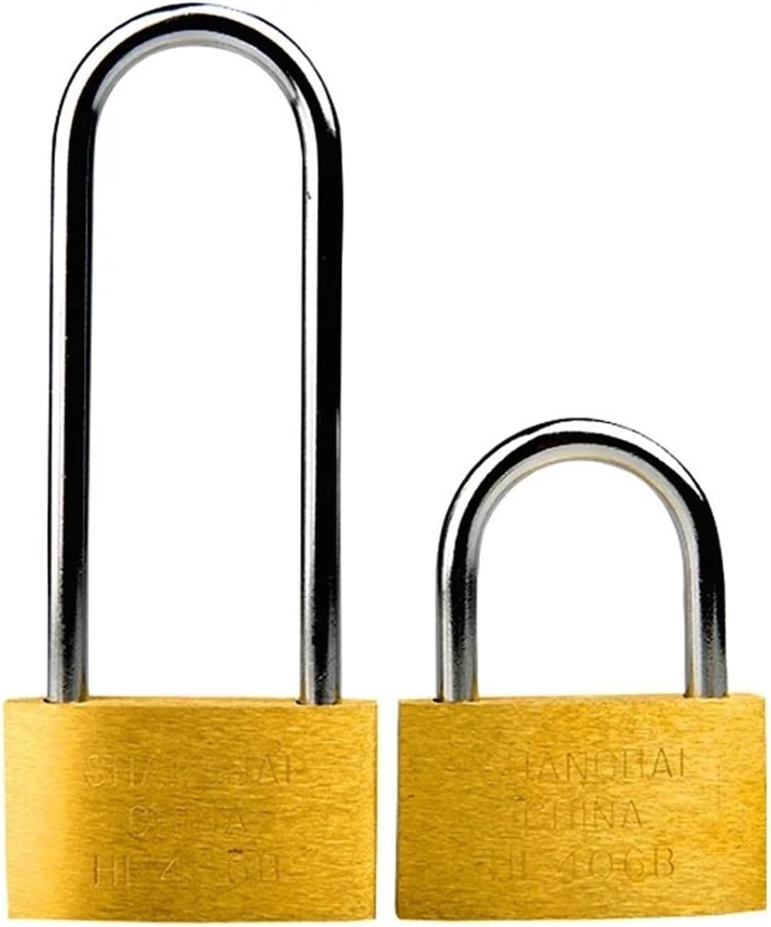 Brass Padlock 3 Keys 40-60mm for Drawer Locker Door Jewelry Box Cabinet Lock Furniture Hardware MS381X 1pcs(60mmKeydifferntLong)