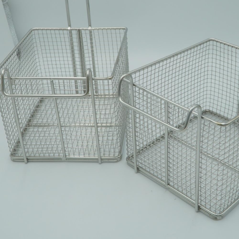 Cestini per friggere Confezione da 2 cucchiai for cestello in acciaio inox for patatine fritte