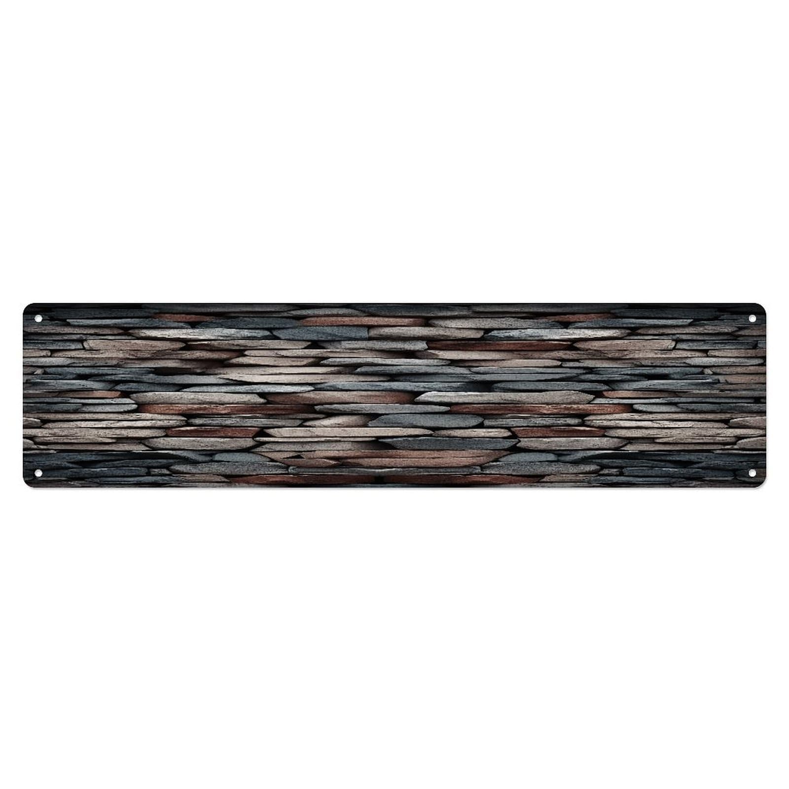 Adfgyerh Style Stone Wall Decor Aluminum Waterproof. Plaque, Practical Gift,Sign 15.7X3.9 Inch Poster,For Home, Office, Business, Garage– Indoor/Outdoor