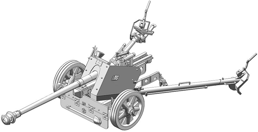 Amazon | ダス・ヴェルク 1/35 ドイツ軍 7.5cm対戦車砲 Pak40