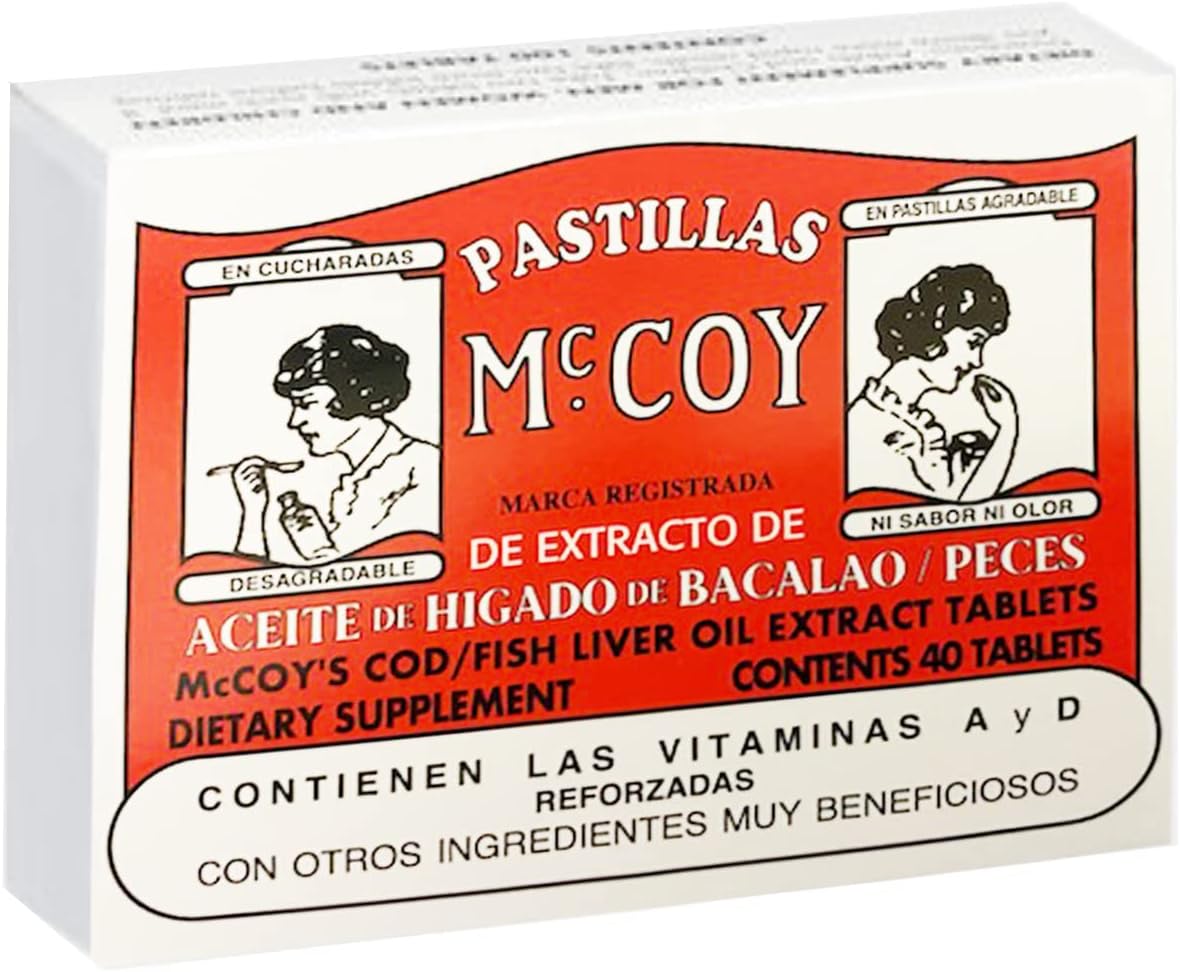 Mccoy Cod/Fish Liver Oil Extract Tablets 40 (Pack of 2)