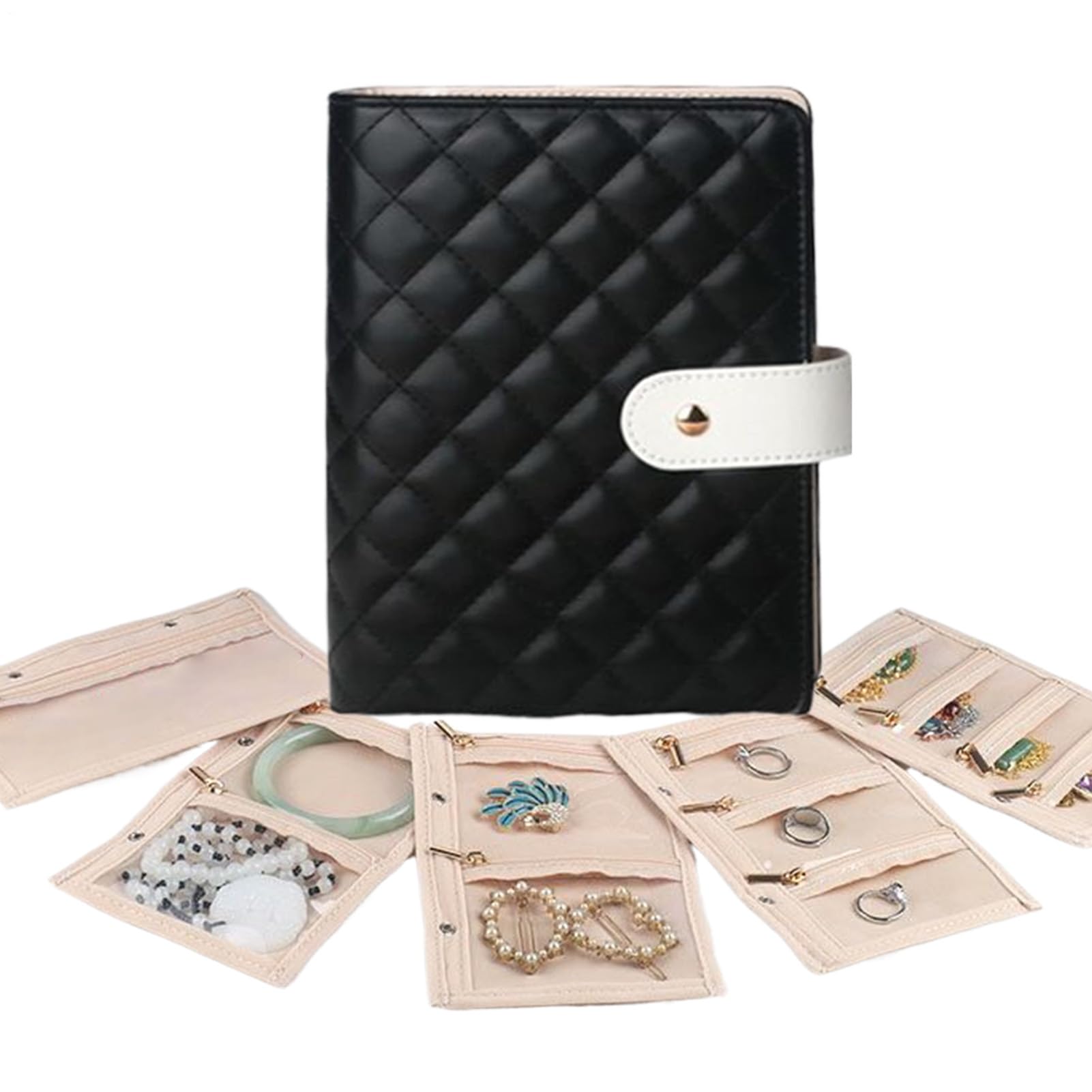 Pochette de voyage pour bijoux et accessoires de coiffure