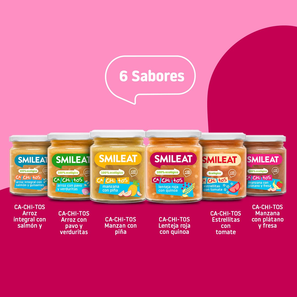 Smileat Tarritos de Lenteja Roja con Quinoa Ecológico Sin Azúcar Añadido Pack 4 x 230g 920g