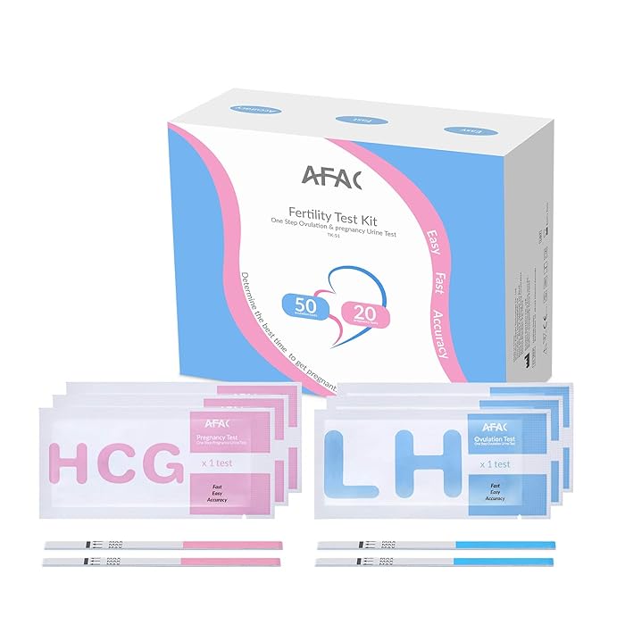 Buy Ovulation Predictor Kit OPK, AFAC 50 Ovulation Test Strips and 20