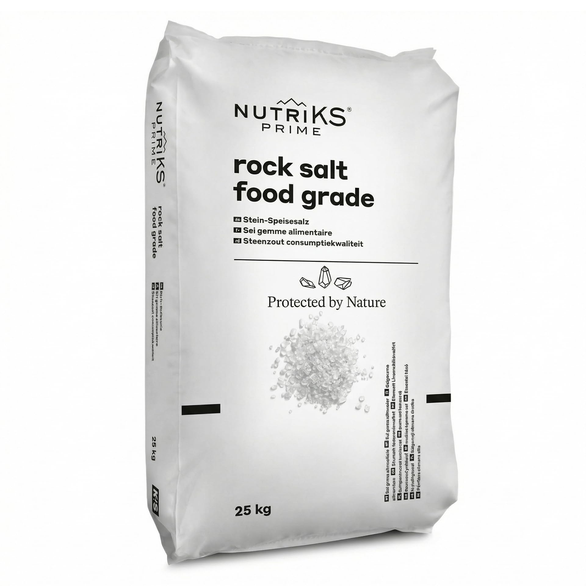Kristall- Natursalz im 25 kg Sack natürliche Qualität