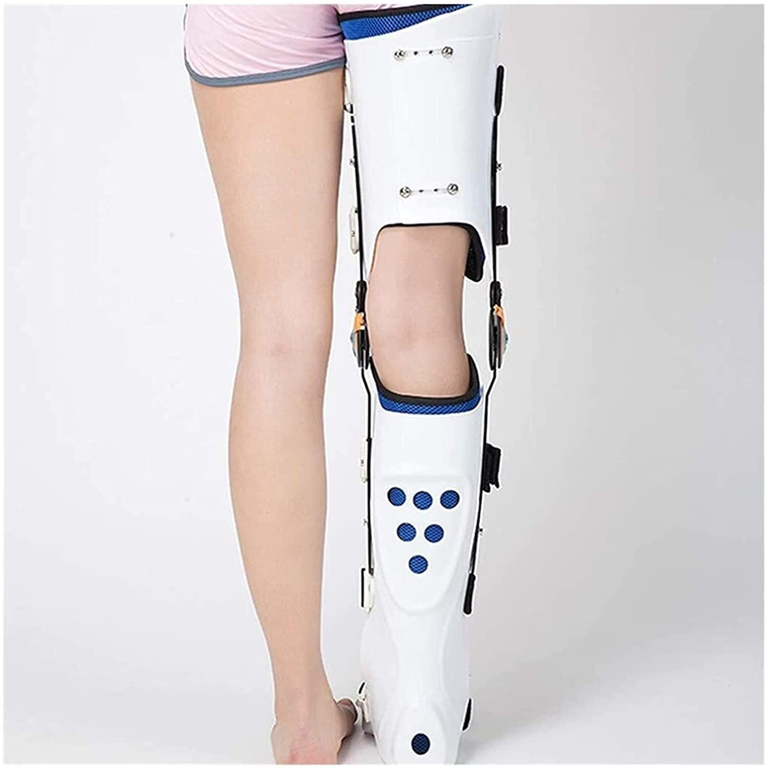 膝足首足装具装具　ヒップウォーキングブレース膝手術 右足用 Amazon.co.jp: 膝足首足固定装具、快適なヒンジ付きヒップ