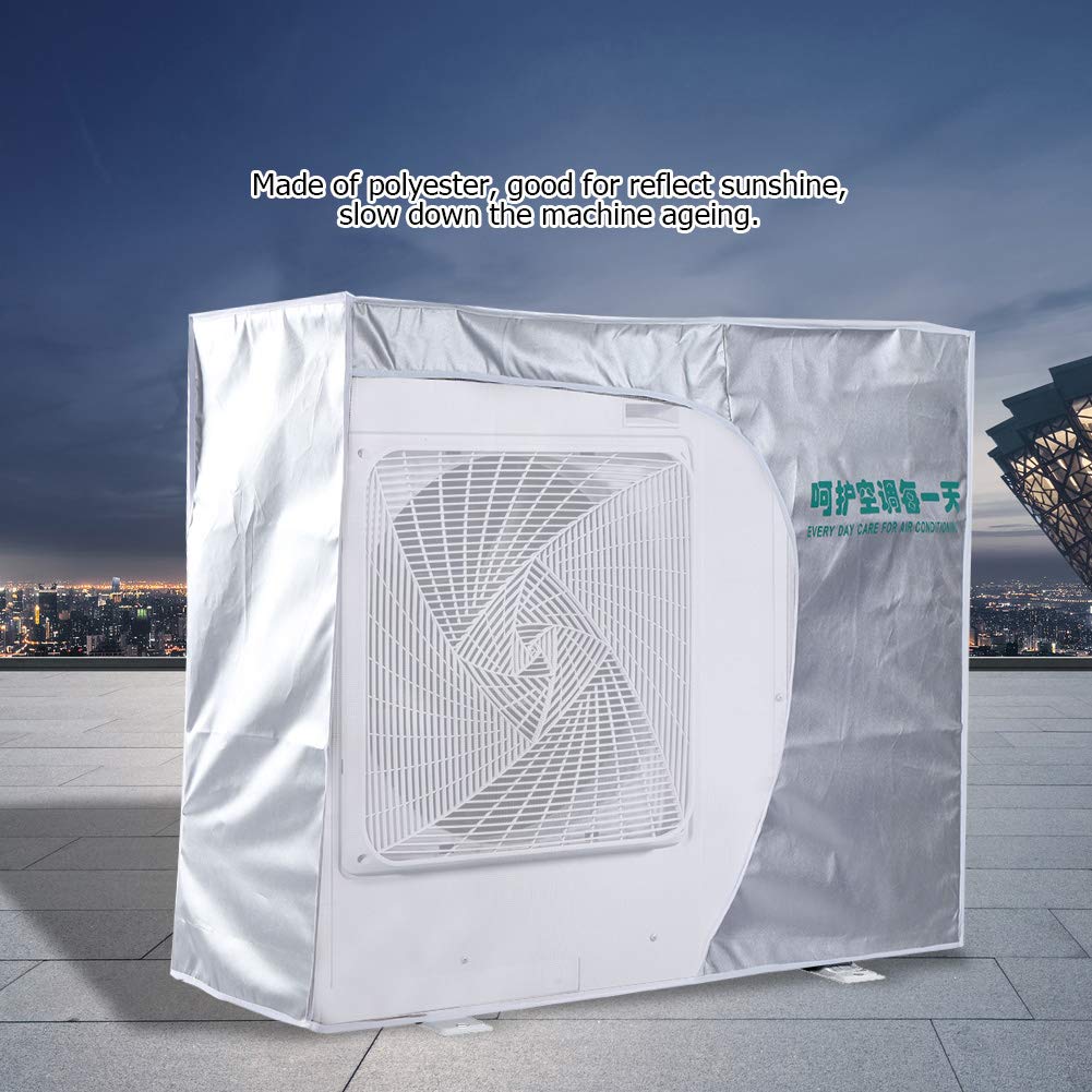 AHTY Air Conditioner Cover, Silver Dustproof Air Conditioner Protective Multisize Waterproof Dust Cover Outdoor I.329392812 - View #7