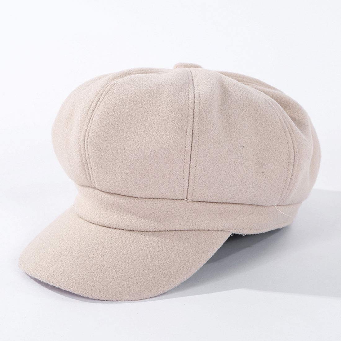 Schirmmütze Barett Mütze Damen Casual Mütze Ballonmütze Beret Cap
