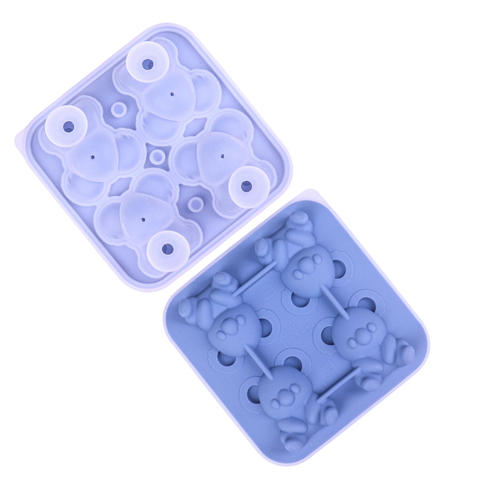FACAILUO Unique Koala Shape Ice Mold Ice Tray Food Grade Silicone Ice Maker Mold for Whiskeys Drinkers and Bartenders