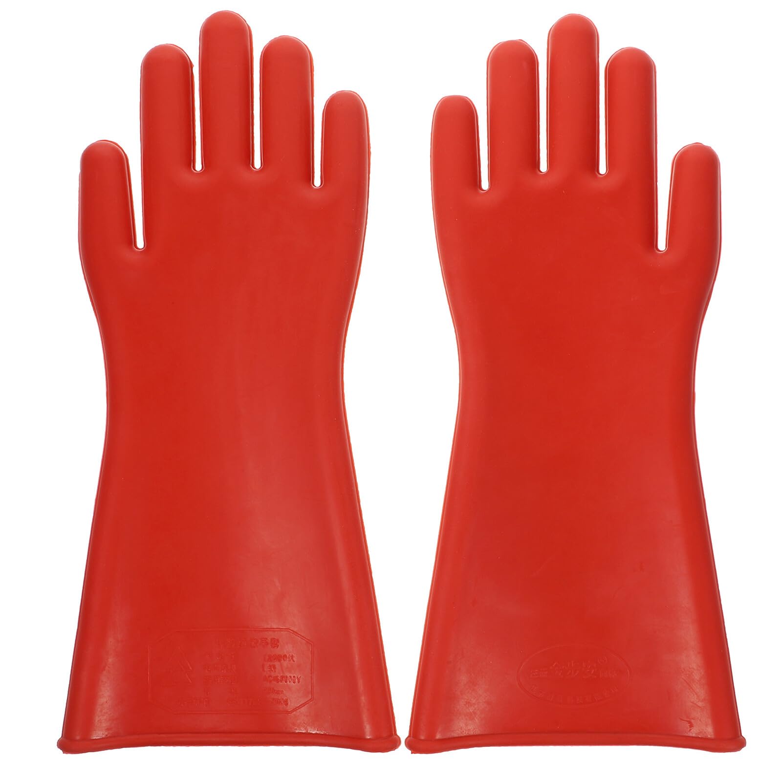 Hochspannungs Isolierhandschuhe Elektriker Arbeitshandschuhe aus Robustem Gummi Ergonomisch Geformt Rutschfest Langlebig für Sichere Elektrische Arbeiten Herren und Damen