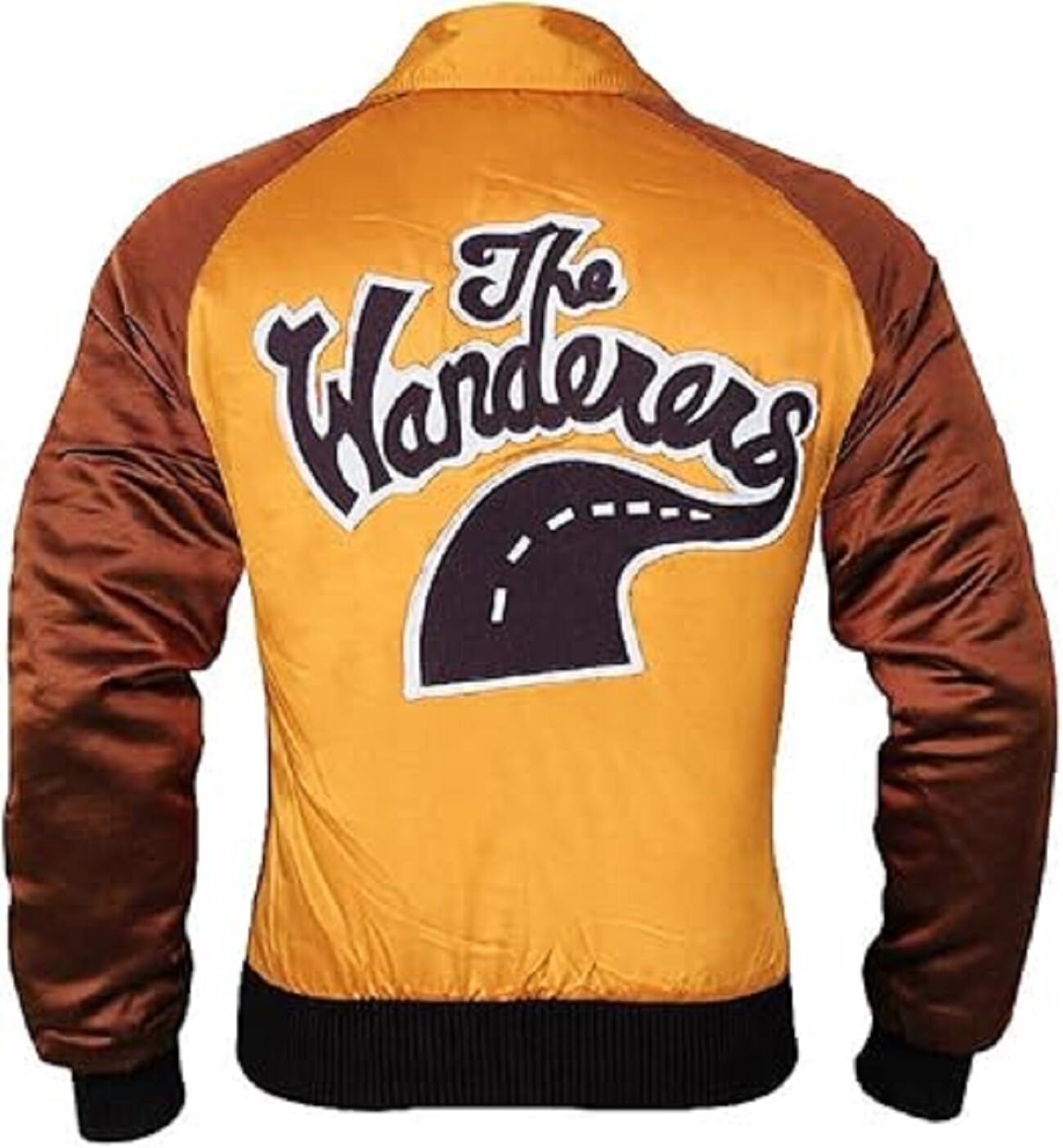 Bomber da uomo ispirato al film anni '90 retrò Varsity Polyster Satin