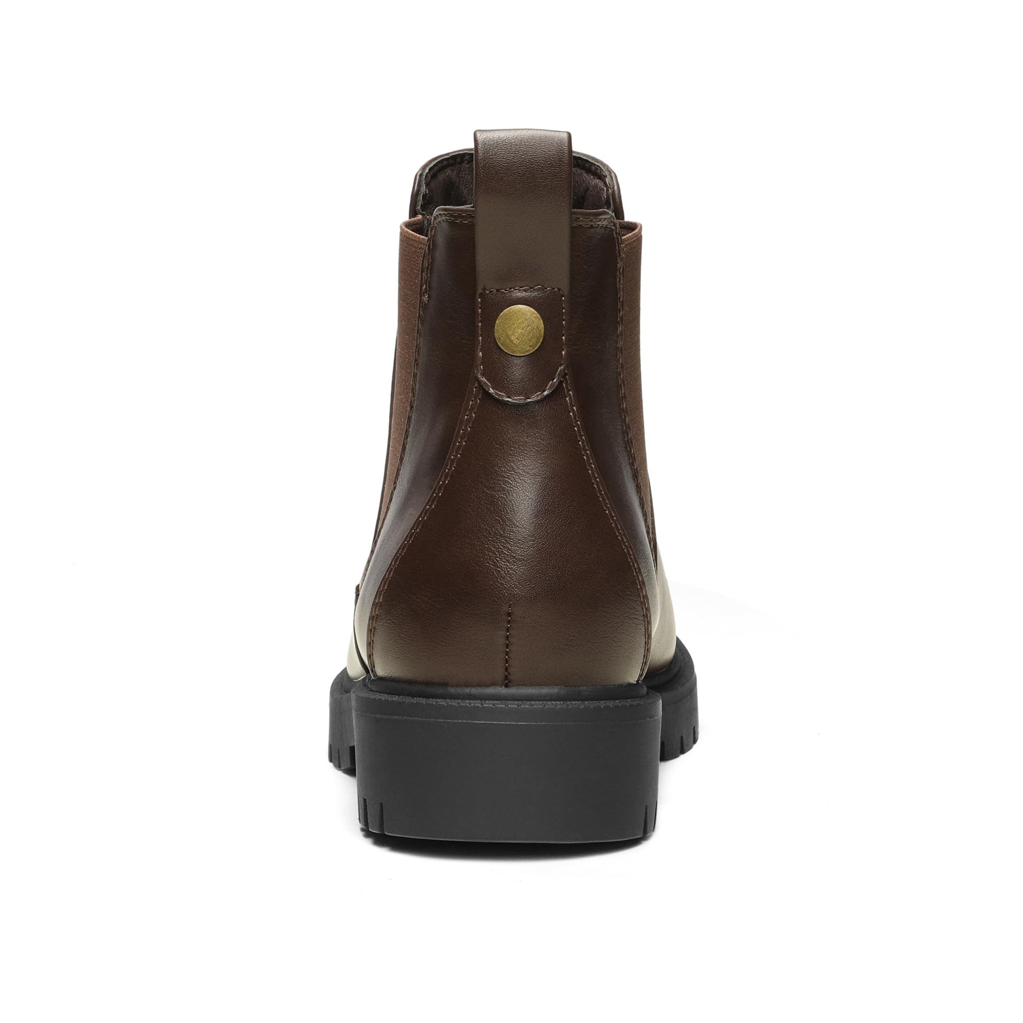 DREAM PAIRS Stivali Chelsea da Donna Stivaletti Donna alla Caviglia con Tacco Grosso Stivaletti Pelle PU Stivali Fashion Classici da Donna